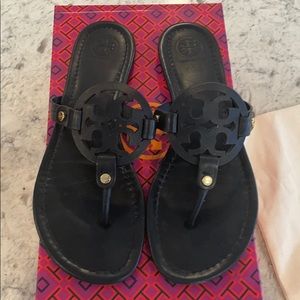 Tory Burch black sandals, great condition